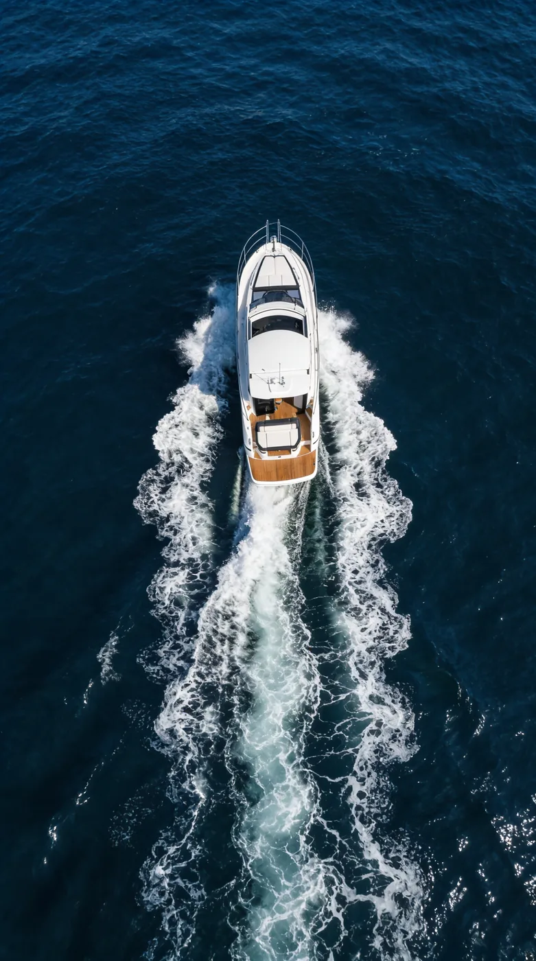 Luxury yacht deck, Sardinia